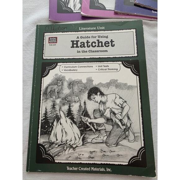 Literature Unit Teacher Created Materials Guide Book Lot Of 8 Homeschool Tutor - Picture 5 of 9